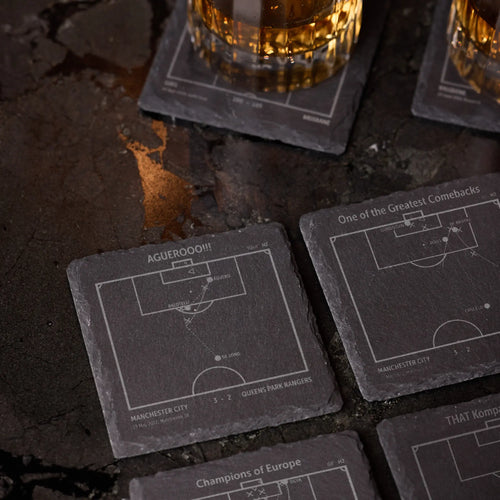 Soccer's Greatest Goals: Slate Coasters