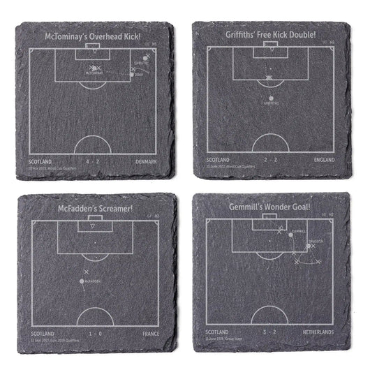 Soccer's Greatest Goals: Slate Coasters
