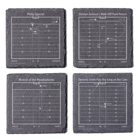 NFL's Greatest Plays: Slate Coasters