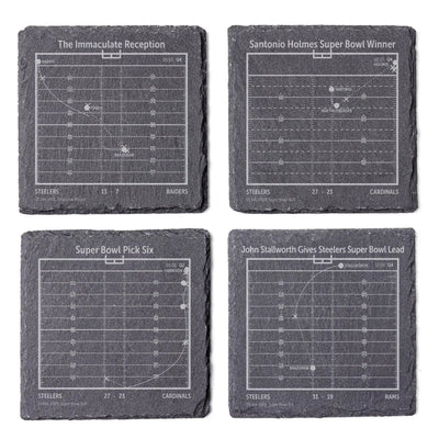 NFL's Greatest Plays: Slate Coasters