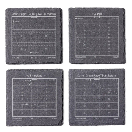 NFL's Greatest Plays: Slate Coasters