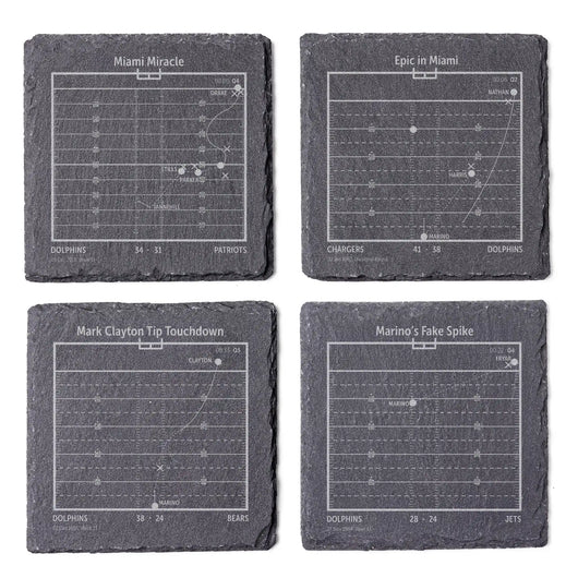 NFL's Greatest Plays: Slate Coasters