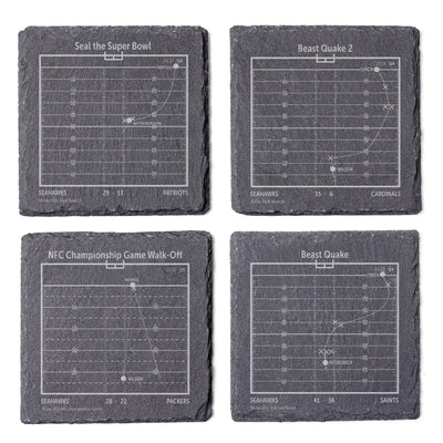NFL's Greatest Plays: Slate Coasters