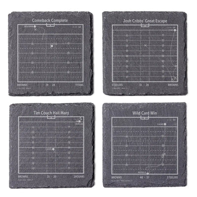 NFL's Greatest Plays: Slate Coasters