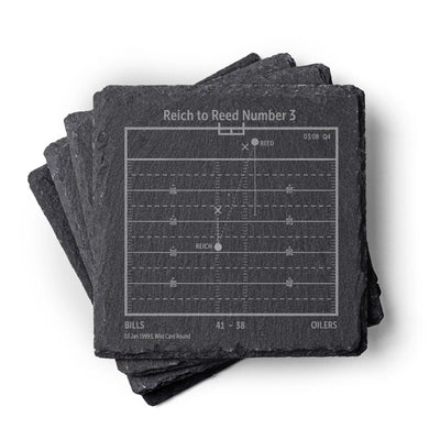 NFL's Greatest Plays: Slate Coasters