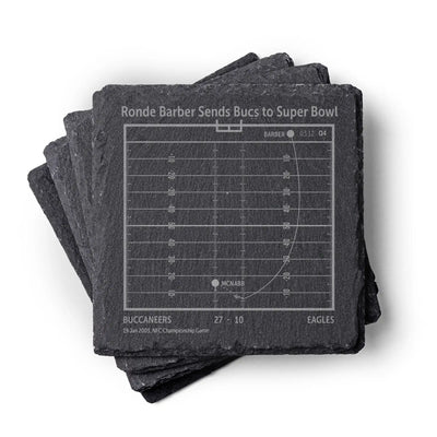 NFL's Greatest Plays: Slate Coasters