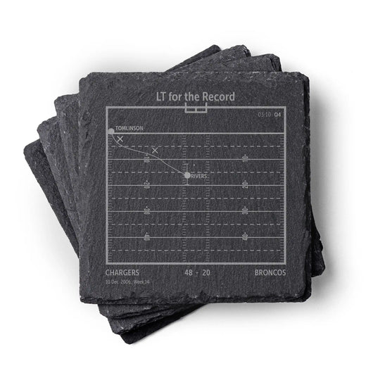 NFL's Greatest Plays: Slate Coasters